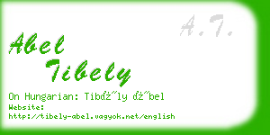 abel tibely business card